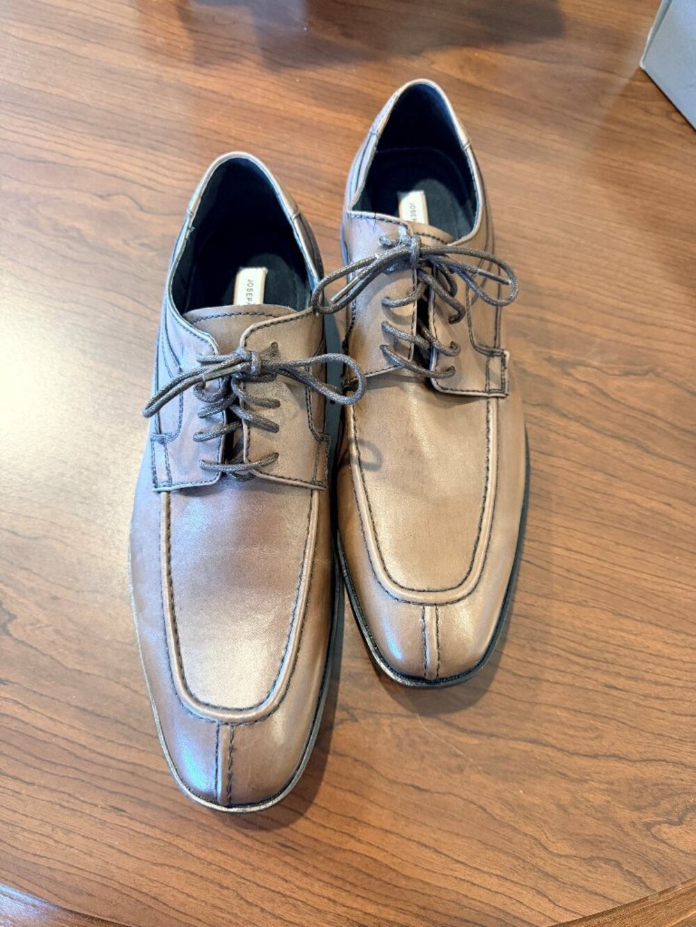 Joseph Abboud Men's Leather Lace Up Apron Toe Dress Shoes 11.5M - Like New